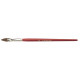 Pinceau à soies fines taille 8 fine mélonge cheveux tôle blanche bois laqué NÖLL (Par 12)