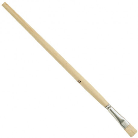 Pinceau de soie Gussow taille 10 largeur 10 mm soies claires de haute qualité tô (Par 12)