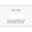Lame en céramique no. 92C longueur 26 mm largeur 18,5 mm épaisseur 0,5 mm 2 pièces/carte MARTOR