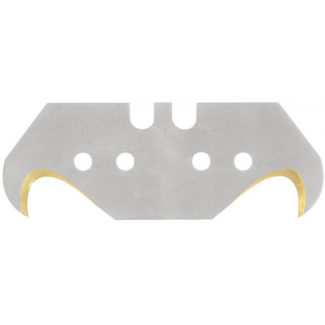 Lame crochue L482xl187xS065 mm titane avec poinçonnage 50 pièces/distributeur