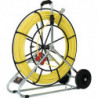 Tige en fibres de verre L. de ruban 100 m rayon courbure 620 mm D. du câble 9 mm