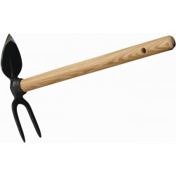Serfouette de feuille centrale l largeur x longueur 45 cm Lame de coeur et 2 dents avec trou de suspension FREUND VICTORIA