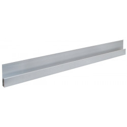 Règle à lisser en alu forme h longueur 2000 mm avec bourrelet de renforcement al