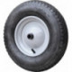 Roue gonflable D. de la roue 400 mm l. roue 100 mm avec axe et palier plast. CAP