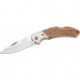 Couteau de poche L. poignée 108 mm L. des lames 80 mm longueur ouvert 188 mm inoxydable coquille en bois de zébrano HERBERTZ