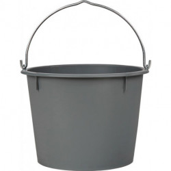 Seau de chantier 20 L gris LDPE
