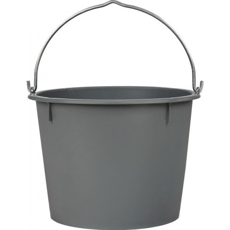 Seau de chantier 20 L gris LDPE
