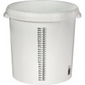 Seau de mélange 30 l blanc polypropylène