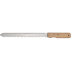 Couteau pour matériaux isolants longueur 420 mm L. des lames 280 mm manche en bois