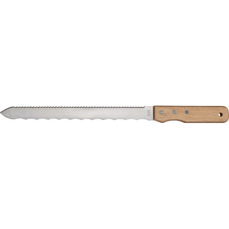 Couteau pour matériaux isolants longueur 420 mm L. des lames 280 mm manche en bois