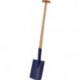 Bêche de chantier 285 x 185/180 mm taille 2 285 x 185 / 180 mm avec repose-pied et manche en T PROMAT