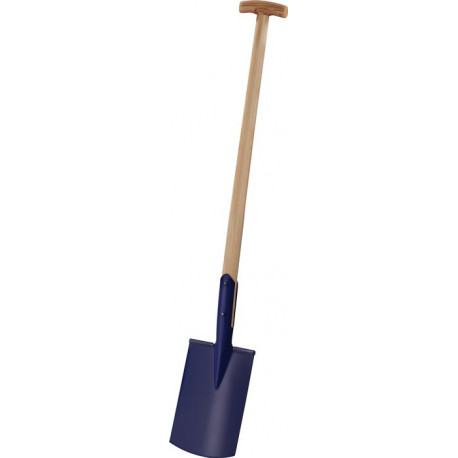 Bêche de chantier 285 x 185/180 mm taille 2 285 x 185 / 180 mm avec repose-pied et manche en T PROMAT