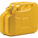 Bidon de carburant 10l Jaune zinc RAL 1018 tôle dacier-L345xB165xH275mm VALPRO