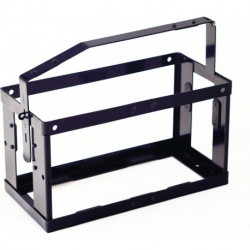 Support pour bidon L. 370 mm l. 185 mm H. 300 mm noir foncé RAL 9005 23 kg VALP