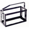 Support pour bidon L. 370 mm l. 185 mm H. 300 mm noir foncé RAL 9005 23 kg VALP