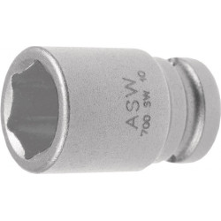 Jeu d'emb.de clé à douille forte démult. 700 1/4 po. 6 pans ouv. de clé 5,5 mm L. 23 mm ASW