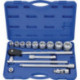 Jeu de clés à douille 15 pièces 3/4 po. ouverture de clé 22-50 mm nombre de dents 60 6 pans PROMAT