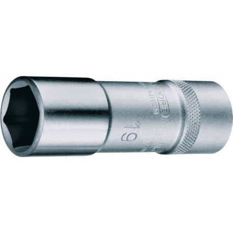 Jeu de clés à douille 19 L 1/2 po. 6 pans ouverture de clé 10 mm longueur 77 mm GEDORE