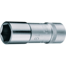 Jeu de clés à douille 19 L 1/2 po. 6 pans ouv. de clé 12 mm longueur 77 mm GEDOR