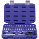 Jeu de clés à douille 33 pièces 1/4 po. ouverture de clé 4-13 mm nombre de dents 72 6 pans PROMAT
