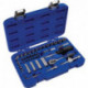 Jeu de clés à douille 48 pièces 1/4 po. ouverture de clé 4-13 mm nombre de dents 72 6 pans cassette plastique PROMAT