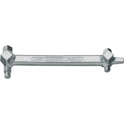 Clé à carrés 299 VK 8,7-13 mm VK couronnes 6,8-19 mm longueur 220 mm GEDORE