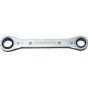 Clé polygonale à cliquet 25 7 x 8 mm 12 pans longueur 109 mm nombre de dents 22 STAHLWILLE