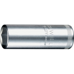 Jeu de clés à douille 40 L 1/4 po. 6 pans long ouv. de clé 55 mm longueur 50 m