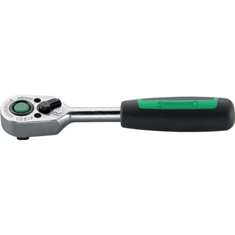 Cliquet réversible à levier 415 QR 1/4 po. 22 dents avec QuickRelease acier allié au chrome STAHLWILLE
