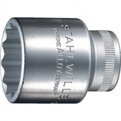 Jeu de clés à douille 50 1/2 po. 12 pans ouv. de clé 23 mm longueur 42 mm STAHLW