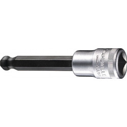 Jeu de clés à douille 54 KK 1/2 po. 6 pans creux ouverture de clé 10 mm longueur