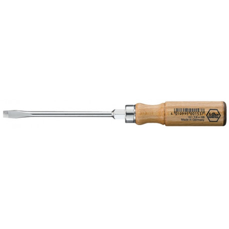 Tournevis 162 largeur de lame 9 mm longueur des lames 150 mm manche en bois lame