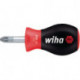 Tournevis taille PZD 1 longueur des lames 25 mm poignée multicomposant lame ronde WIHA