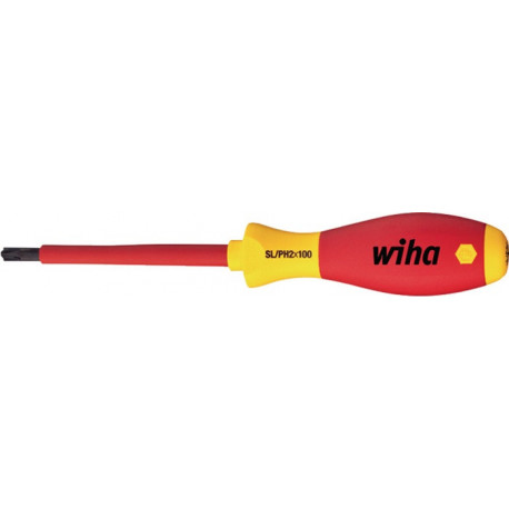 Tournevis 327 taille SL/PH 1 longueur des lames 80 mm VDE isolé WIHA