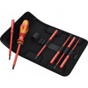 Jeu de tournevis KK VDE 7 Universal 1 7 pièces avec lames interchangeables pochette pliable WERA