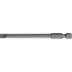 Embout pour vis à fente 65 mm longueur 89 mm 1/4 po. E63 épaisseur de lame 12 (Par 10)