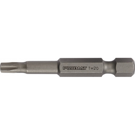 Embout 1/4 po. T 10 longueur 50 mm avec perçage (Par 10)
