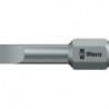 Embout 800/1 TZ pour vis à fente 4 mm longueur 25 mm 1/4 po. C6,3 0,5 mm dur tenace, zone de torsion WERA (Par 10)