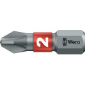 Embout 851/1 BTZ 1/4 po. PH 3 longueur 25 mm BiTorsion dur tenace WERA (Par 10)