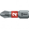 Embout 851/1 BTZ 1/4 po. PH 3 longueur 25 mm BiTorsion dur tenace WERA (Par 10)