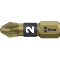 Embout 855/1 BTH 1/4 po. PZD 1 longueur 25 mm BiTorsion extra-dur WERA (Par 10)