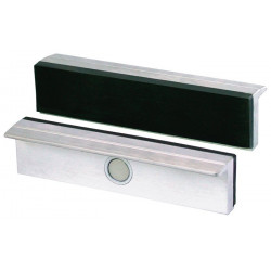 Mâchoire d'étau de protection type G pour largeur de mâchoire 125 mm revêtement caoutchouc aluminium HEUER