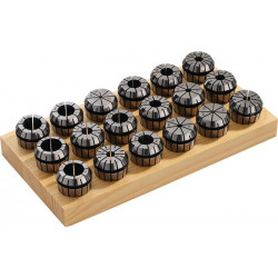 Jeu de pinces de serrage ER 20 (428 E) 12 pièces D. de serrage 2-13 mm