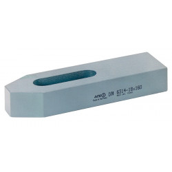 Fer de serrage DIN 6314 pour rainure à T 24 + 28 mm longueur 250 mm AMF
