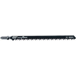 Lame de scie sauteuse T 344 D longueur totale 152 mm pas de dent 4 mm HCS 3 pièc