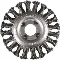 Brosse plate D. 125 mm épaisseur de fil 0,35 mm acier 13 mm 12500 min-¹ OSBORN