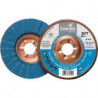 Disque à lamelles SLTT Z Power D. 125 mm granulation 40 plat INOX corindon zirco (Par 10)