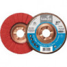 Disque à lamelles SLTT Ceramic D. 125 mm granulation 60 plat INOX/acier grain cé (Par 10)
