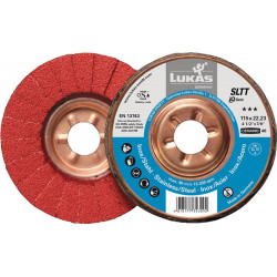 Disque à lamelles SLTT Ceramic D. 178 mm granulation 60 plat INOX/acier grain cé (Par 10)