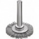 Brosse plate D. 30 mm tige 6 mm SiC poils de ponç. granulation 120 6 mm 18000 min-¹ LESSMANN